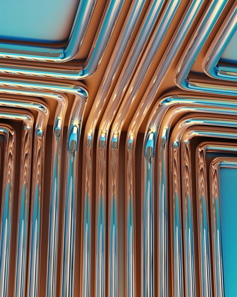Copper refrigerant piping for an AC installation